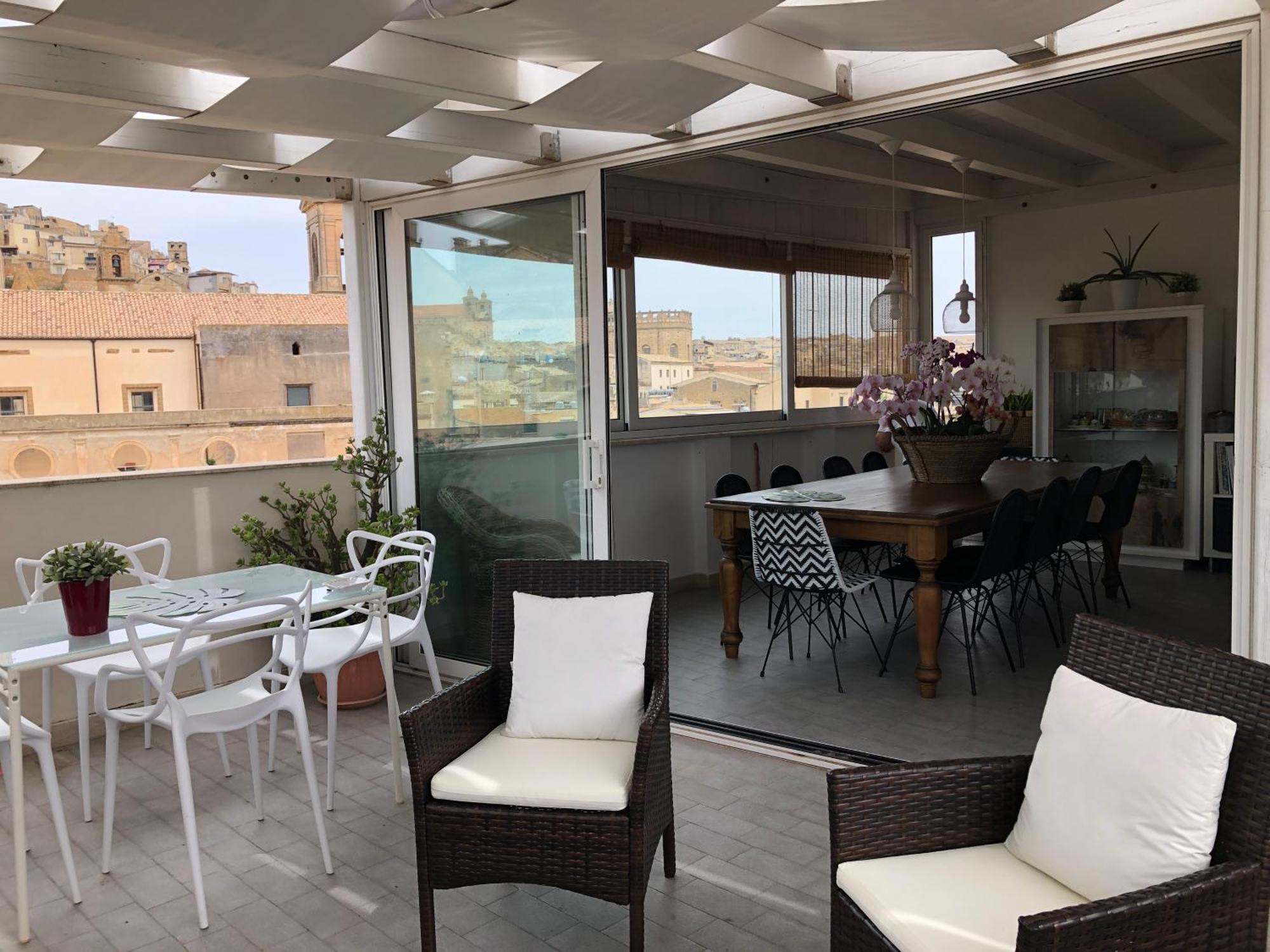 Attico Da Rosa Con Vista Spettacolare A 360 Gradi Apartment Caltagirone Exterior photo